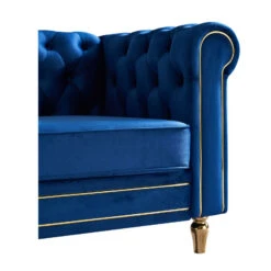 Chesterfield Velvet Sofa 84.65 Inch For Living Room BLUE Color 16 Chesterfield Velvet Sofa 84.65 Inch For Living Room BLUE Color -Olsberg shop 0195289f40b44704afc6d8f2275b9755