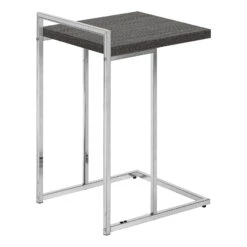 Monarch Specialties I 3637 Accent Table, C-shaped, End, Side, Snack, Living Room, Bedroom, Metal, Laminate, Grey, Chrome, Contemporary, Modern 15 Monarch Specialties I 3637 Accent Table, C-shaped, End, Side, Snack, Living Room, Bedroom, Metal, Laminate, Grey, Chrome, Contemporary, Modern -Olsberg shop 025e9053a1704b548b9f1b54c4e20d12