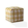 Homezia 17" Canvas Gingham Pouf Ottoman 1 Homezia 17" Canvas Gingham Pouf Ottoman -Olsberg shop 0b1c30695de1462596d0081be3f6274f