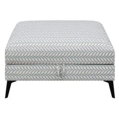 35 Inch Ottoman With Storage, Upholstered Geometric Pattern Printed Fabric-Benzara 8 35 Inch Ottoman With Storage, Upholstered Geometric Pattern Printed Fabric-Benzara -Olsberg shop 0ca156ca1f394533b99b6186dce86041