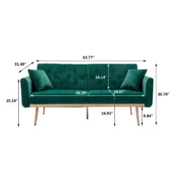 Velvet Accent Sofa With Rose Gold Metal Feet 10 Velvet Accent Sofa With Rose Gold Metal Feet -Olsberg shop 0dce87af31f94e009dac746ab3c08844