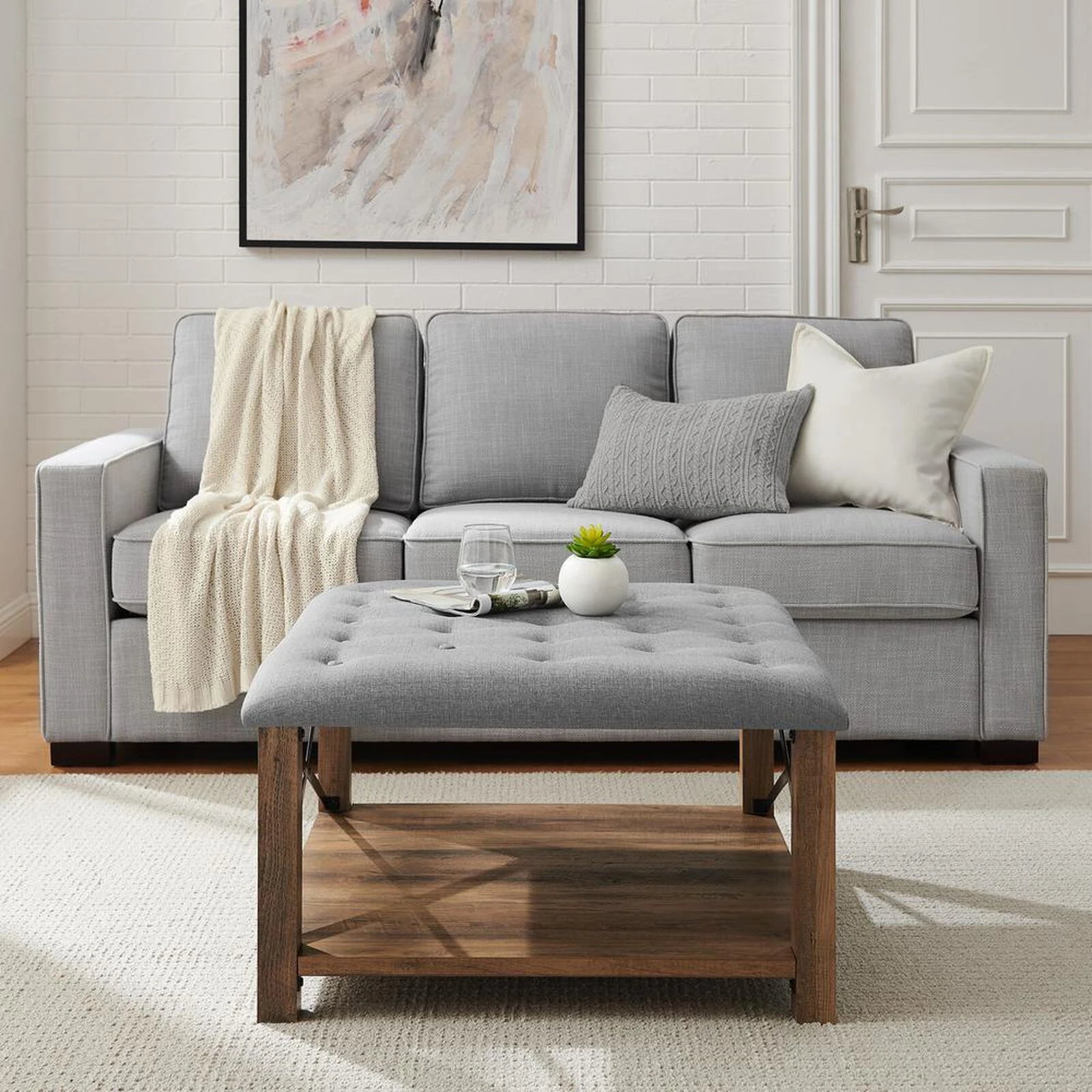 Belen Kox Farmhouse Haven Ottoman, Belen Kox 4 Belen Kox Farmhouse Haven Ottoman, Belen Kox - Image 2