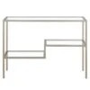 Henn & Hart 42 In. Lovett Console Table, Satin Nickel 2 Henn & Hart 42 In. Lovett Console Table, Satin Nickel -Olsberg shop 194cae258d42409e8a8072092bf1b146