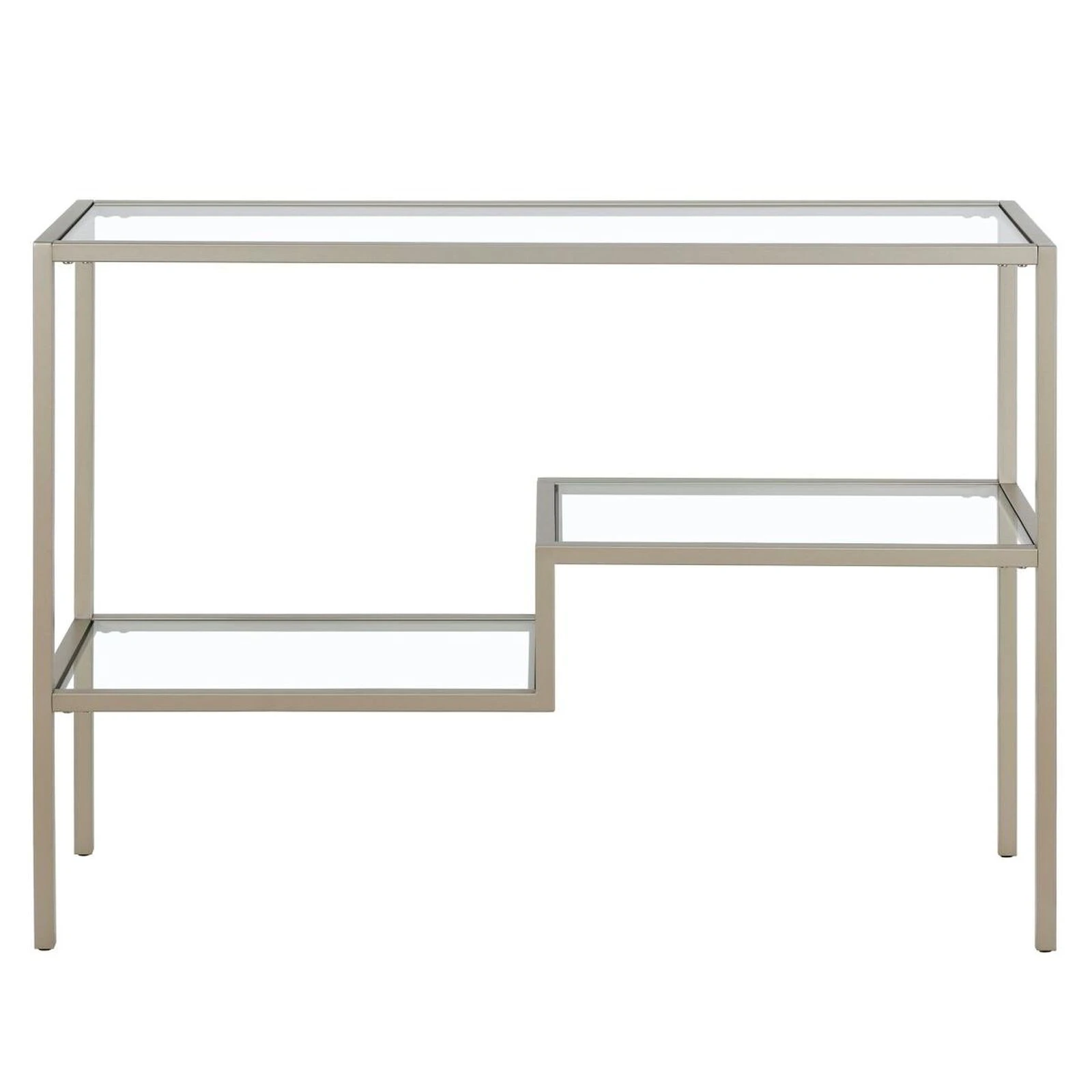 Henn & Hart 42 In. Lovett Console Table, Satin Nickel 3 Henn & Hart 42 In. Lovett Console Table, Satin Nickel