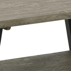 Modern 42 Inch Coffee Table, Solid Pine Wood Top, Metal Base, Muted Gray-Benzara 9 Modern 42 Inch Coffee Table, Solid Pine Wood Top, Metal Base, Muted Gray-Benzara -Olsberg shop 19d6ef9455dc4b64835523933c666016