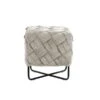 Homezia 17" Cream White Velvet And Black Cube Ottoman 2 Homezia 17" Cream White Velvet And Black Cube Ottoman -Olsberg shop 1bfca0e5a93e4808ba7865a8f3d8a745