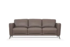 Malaga Sofa, Taupe Leather