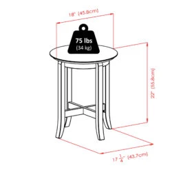 Winsome Home Decor Solid Wood Toby End Table -Olsberg shop 1f0ce6c2450f471abe57e43a8ab97435