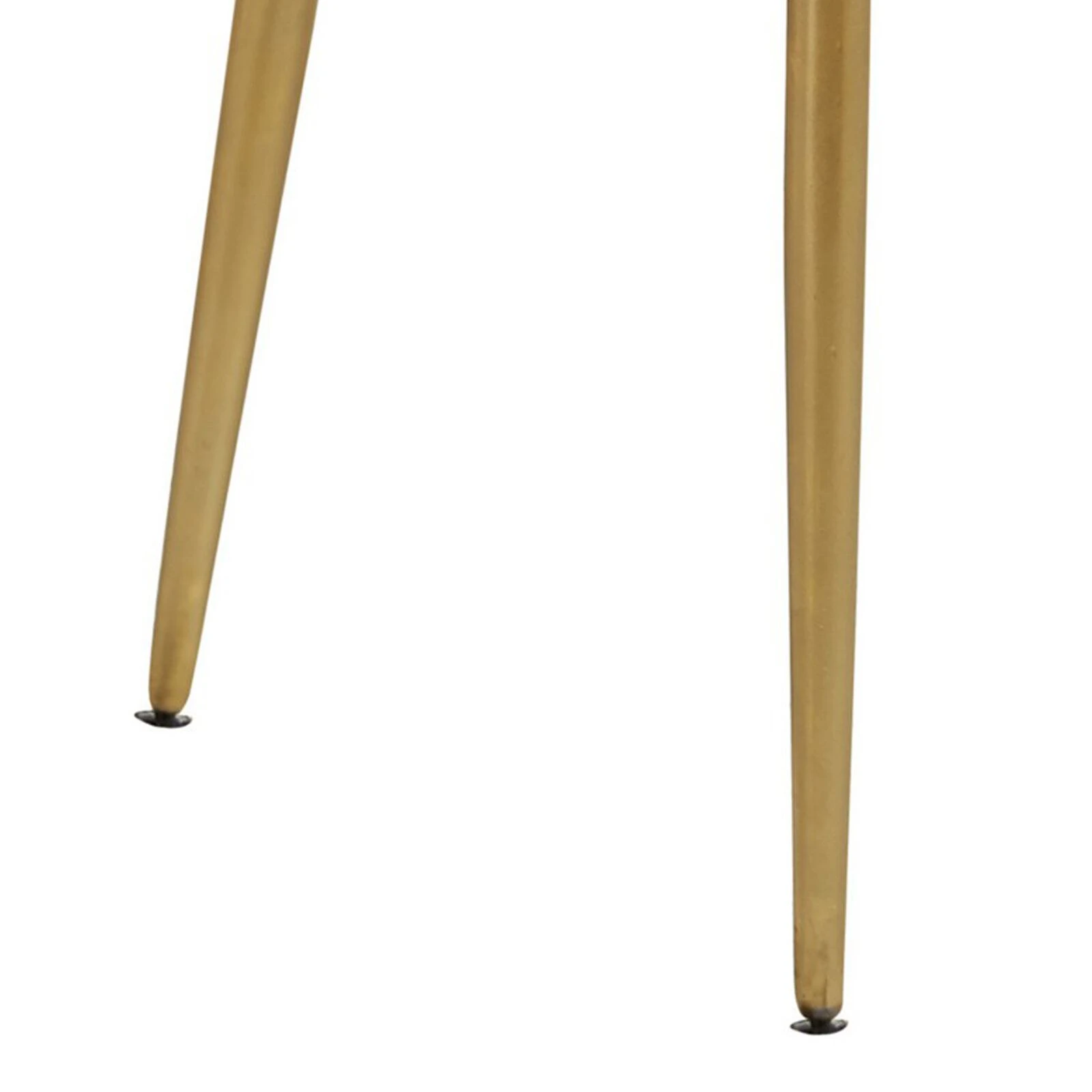 22 Inch Modern Accent Table, Round Marble Top, White, Gold 7 22 Inch Modern Accent Table, Round Marble Top, White, Gold - Image 5