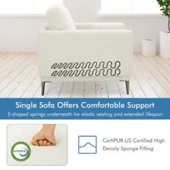 Costway Modern Upholstered Accent Chair Single Sofa Armchair Living Room Funiture 19 Costway Modern Upholstered Accent Chair Single Sofa Armchair Living Room Funiture -Olsberg shop 22e2cf712f0d45e581202be558123ea5