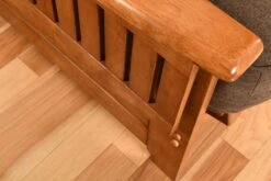 Phoenix Futon With Storage Drawers In Barbados Finish With Linen Charcoal Mattress -Olsberg shop 23cee59db94a42f29de1ef87622527f3 1