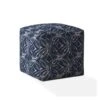 Homezia 17" Blue And White Damask Pouf Ottoman 1 Homezia 17" Blue And White Damask Pouf Ottoman -Olsberg shop 25e3eb9c118d4a70b9adbd1feb749efd