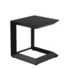 Kili 20 Inch Side End Table, Geometric Design, Jet Black Aluminum Frame-Benzara 1 Kili 20 Inch Side End Table, Geometric Design, Jet Black Aluminum Frame-Benzara -Olsberg shop 2c30b70b920540dea48022178bc01ddd