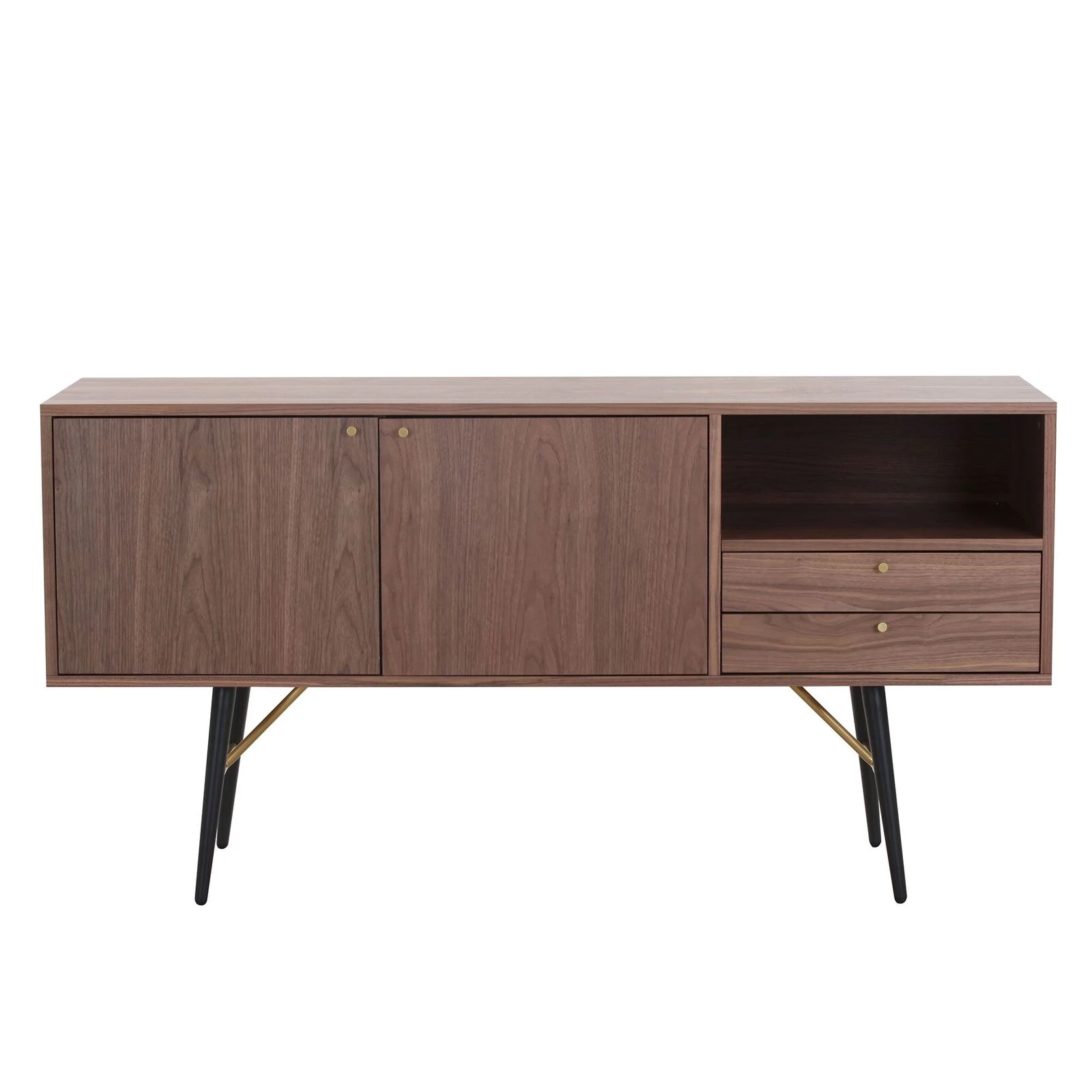 Modern Sideboard Buffet Cabinet With 2 Door And 2 Drawers Anti-Topple Design Large Countertop Stylish Storage Solution 3 Modern Sideboard Buffet Cabinet With 2 Door And 2 Drawers Anti-Topple Design Large Countertop Stylish Storage Solution