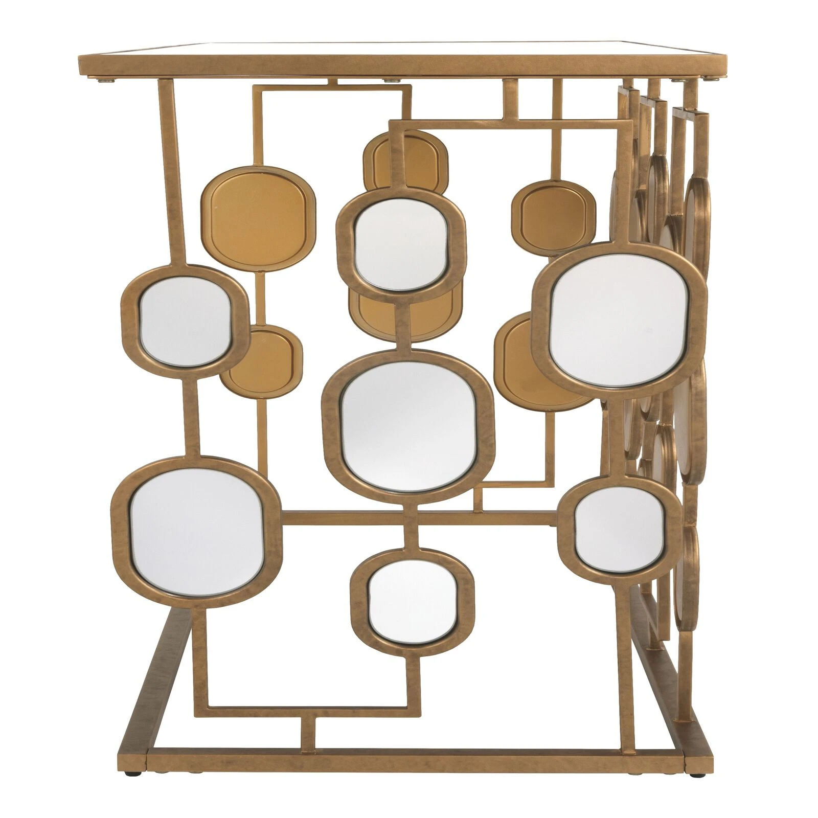 Oval Mirror Console Table 6 Oval Mirror Console Table - Image 4