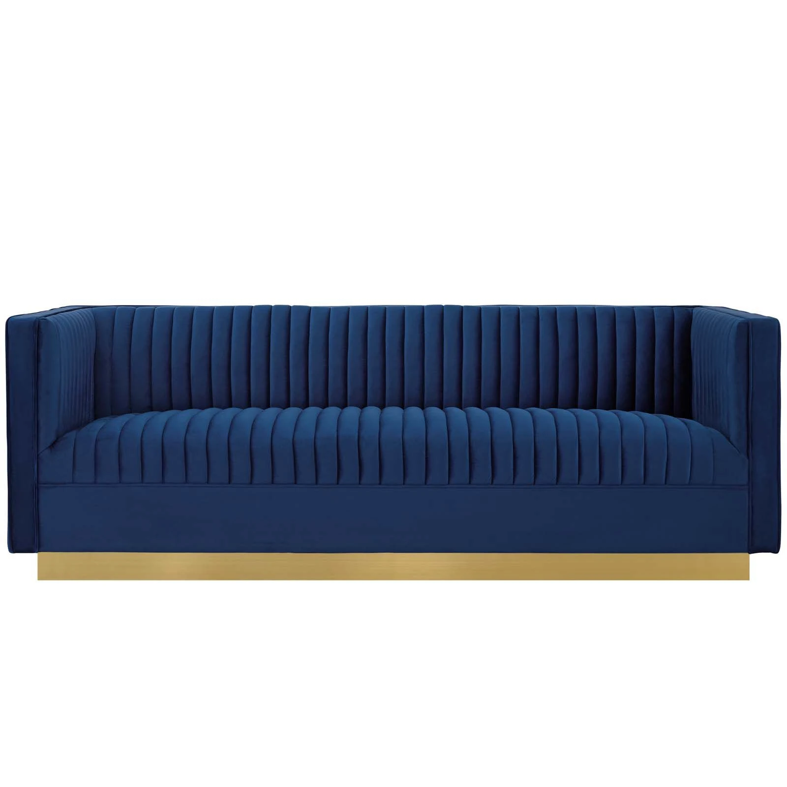 Sanguine Vertical Channel Tufted Performance Velvet Sofa 3 Sanguine Vertical Channel Tufted Performance Velvet Sofa