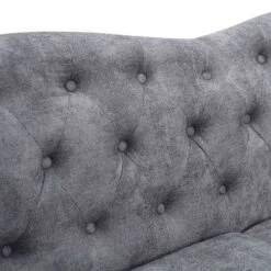 Classic Traditional Living Room Upholstered Sofa With High-tech Fabric Surface/ Chesterfield Tufted Fabric Sofa Couch, Large-Grey 11 Classic Traditional Living Room Upholstered Sofa With High-tech Fabric Surface/ Chesterfield Tufted Fabric Sofa Couch, Large-Grey -Olsberg shop 333c078e259c4e0498fa09bc386cfca6