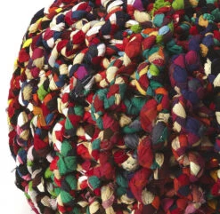 Homezia Boho Multi Color Rag Pouf Ottoman 7 Homezia Boho Multi Color Rag Pouf Ottoman -Olsberg shop 3830147e337b49baa9321ab45df0d1c9