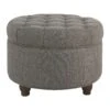 Fabric Upholstered Wooden Ottoman With Tufted Lift Off Lid Storage, Dark Gray-Benzara -Olsberg shop 3a5d65e776e247d28c0618d6390679e7