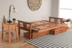 Monterey Futon Frame With Storage Drawers In Barbados Finish -Olsberg shop 42daf98ba7d7481a9e88a619f71e3ab6