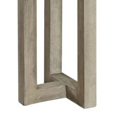 Lizi 67 Inch Sofa Console Table, Hand Applied Faux Concrete Finish, Gray-Benzara -Olsberg shop 45927715f7a24beda137477015222491