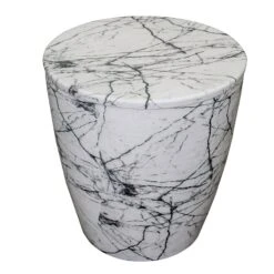 16 Inch White Round Accent Side Table 13 16 Inch White Round Accent Side Table -Olsberg shop 483c1e74719c435cbe4c434ced602b19