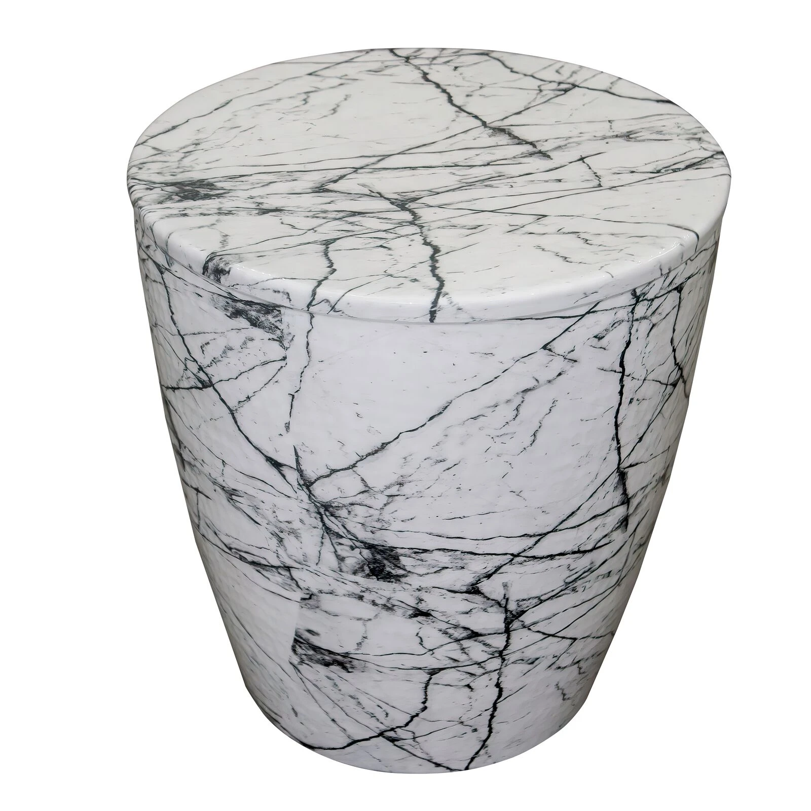 16 Inch White Round Accent Side Table 5 16 Inch White Round Accent Side Table - Image 3