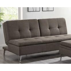 Attractive Style Chocolate Color 1pc Sofa Bed Fabric Upholstered Plush Seating Modern Living Room Furniture -Olsberg shop 485bbbdc6f7f46279b7e1c1b8bbb9a5a