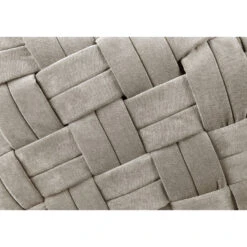 Homezia 17" Cream White Velvet And Black Cube Ottoman -Olsberg shop 4910d5a4d3634a4eaa594ca060a0def6