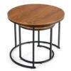 Set Of 2 Modern Round Stacking Nesting Coffee Tables For Living Room -Olsberg shop 53014a83ea0244df9e33e7198de2965e