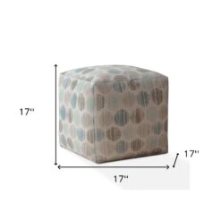 Homezia 17" Flax Polka Dots Pouf Ottoman 9 Homezia 17" Flax Polka Dots Pouf Ottoman -Olsberg shop 55ab7031e03a4c408f6f0b1938c5e196