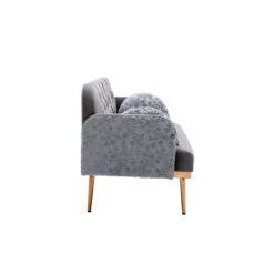 Velvet Sofa: Stylish Accent Loveseat With Metal Feet 8 Velvet Sofa: Stylish Accent Loveseat With Metal Feet -Olsberg shop 569124880818421a8420efaac86e0728