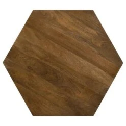 35 Inch Wood Drum Coffee Table, Artisan Hexagonal Rich Natural Brown Finish-Benzara 10 35 Inch Wood Drum Coffee Table, Artisan Hexagonal Rich Natural Brown Finish-Benzara -Olsberg shop 581e293ca30042c3b7976ea12d3ce3aa