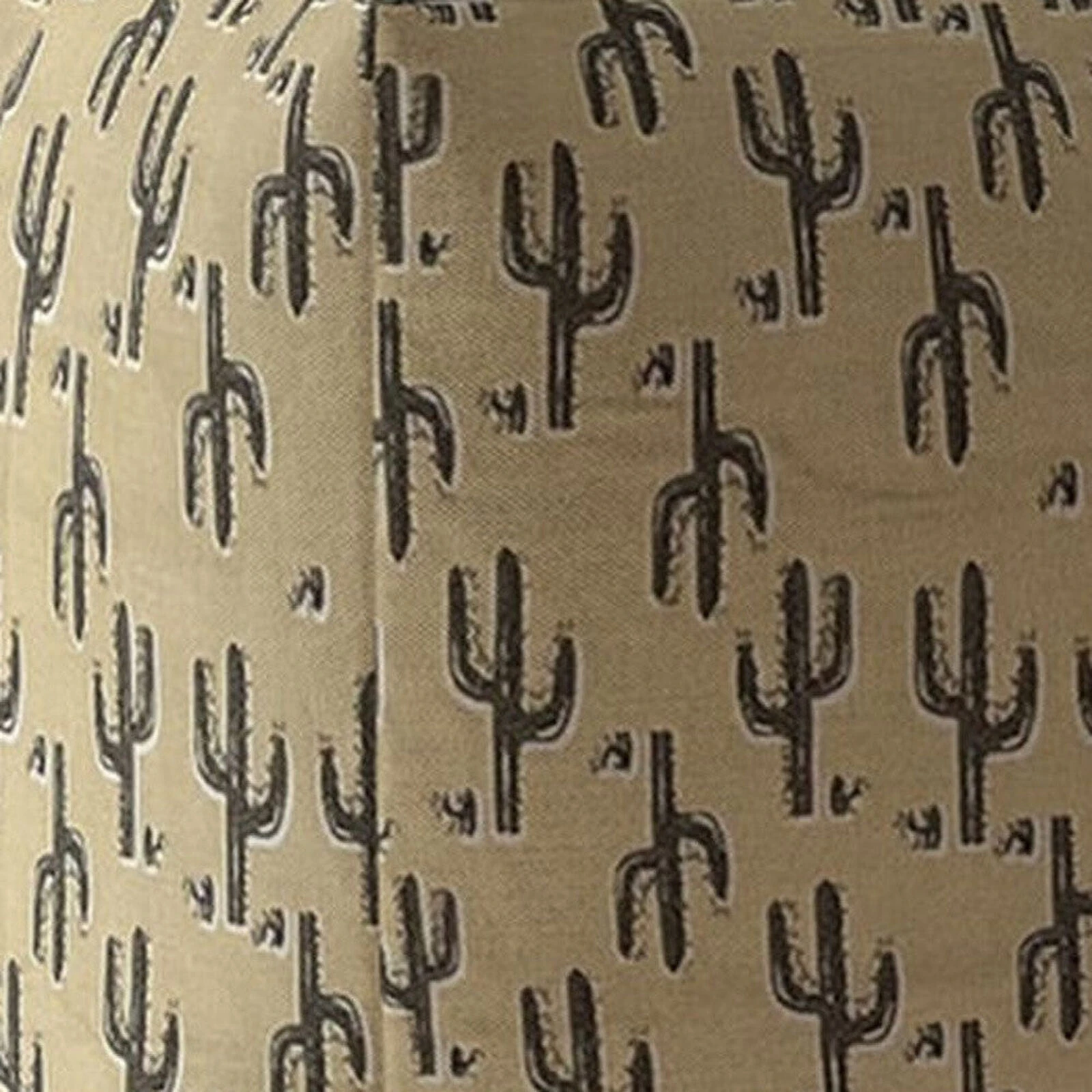 Homezia 17" Beige Cotton Floral Pouf Ottoman 6 Homezia 17" Beige Cotton Floral Pouf Ottoman - Image 4