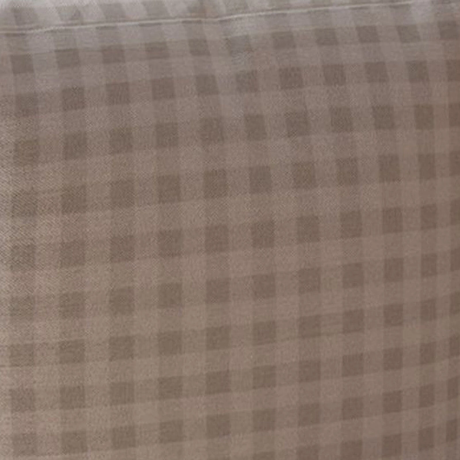 Homezia 17" Grey Cotton Gingham Pouf Ottoman 6 Homezia 17" Grey Cotton Gingham Pouf Ottoman - Image 4