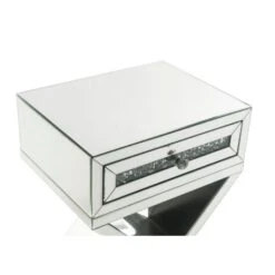 Accent Table With X Shaped Base, White-Benzara 9 Accent Table With X Shaped Base, White-Benzara -Olsberg shop 5c091673e8db488a8c517bf68376225e