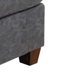 Contemporary Leatherette Rectangular Tufted Ottoman, Gray-Benzara 10 Contemporary Leatherette Rectangular Tufted Ottoman, Gray-Benzara -Olsberg shop 5c9a3cb5824d454781e7e0500d6356db
