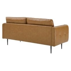 Cameron Tufted Vegan Leather Sofa Brown EEI-4452-TAN 16 Cameron Tufted Vegan Leather Sofa Brown EEI-4452-TAN -Olsberg shop 602b8d15097947349eede56743b1a442