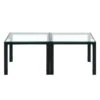Coffee Table Set Of 2, Square Modern Table With Tempered Glass Finish For Living Room,Transparent 1 Coffee Table Set Of 2, Square Modern Table With Tempered Glass Finish For Living Room,Transparent -Olsberg shop 646597c08ba6460194d8cf9e611c4fa6