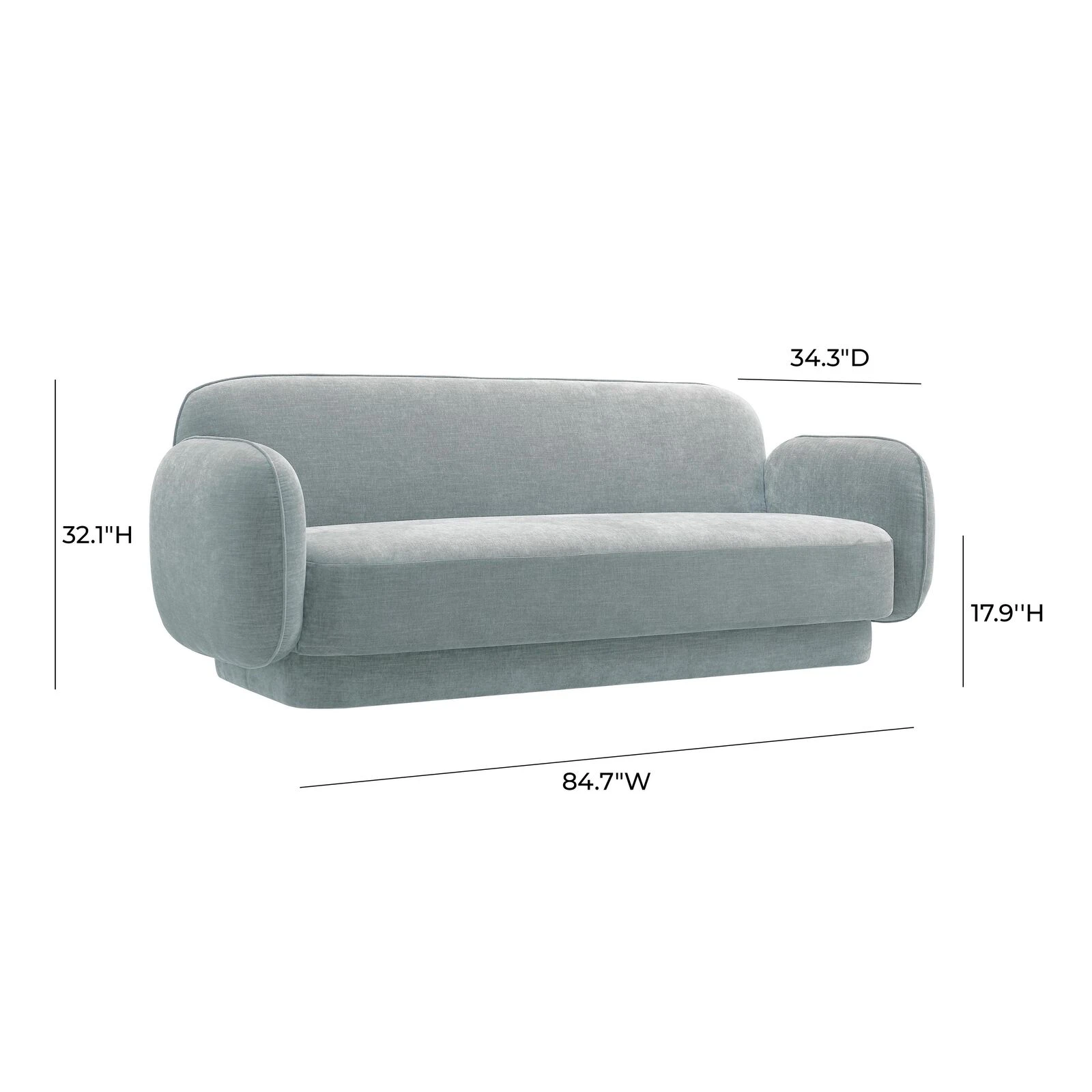 Kandor Textured Velvet Sofa 8 Kandor Textured Velvet Sofa - Image 6