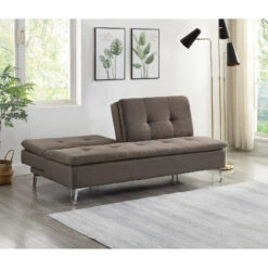 Attractive Style Chocolate Color 1pc Sofa Bed Fabric Upholstered Plush Seating Modern Living Room Furniture -Olsberg shop 690d265da5ce46358fc533a4d1d4279b