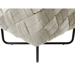 Homezia 17" Cream White Velvet And Black Cube Ottoman -Olsberg shop 69c46e5b06f34841b56fc6048a5fa7b7
