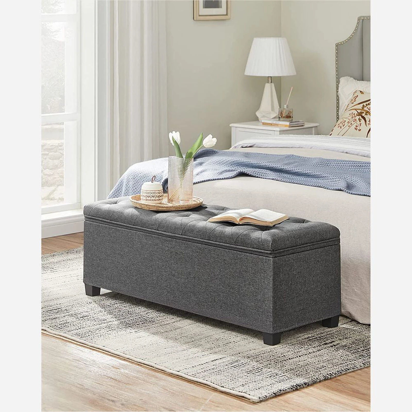 BreeBe Storage Ottoman Bench 4 BreeBe Storage Ottoman Bench - Image 2