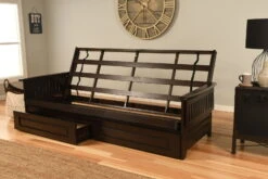 Queen-size Phoenix Futon With Storage In Espresso Finish -Olsberg shop 6c2a2f0644c74186b519df7f9cbf2447