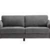 Contemporary 1pc Sofa Dark Gray With Gold Metal Legs Plywood Pocket Springs And Foam Casual Living Room Furniture 1 Contemporary 1pc Sofa Dark Gray With Gold Metal Legs Plywood Pocket Springs And Foam Casual Living Room Furniture -Olsberg shop 6fcee729c76d4e5e9e97b370b07b6fbb