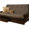 Queen-size Phoenix Futon With Storage In Espresso Finish -Olsberg shop 7082c386d85447e8a7f391d07d94951f