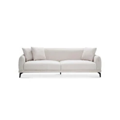 Upholstered Loveseat Sofa With Cushions