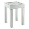Homezia 24" Silver And Clear Glass Square Mirrored End Table 1 Homezia 24" Silver And Clear Glass Square Mirrored End Table -Olsberg shop 74c0cf4ce9924a63a8e21a5c0a3c8521