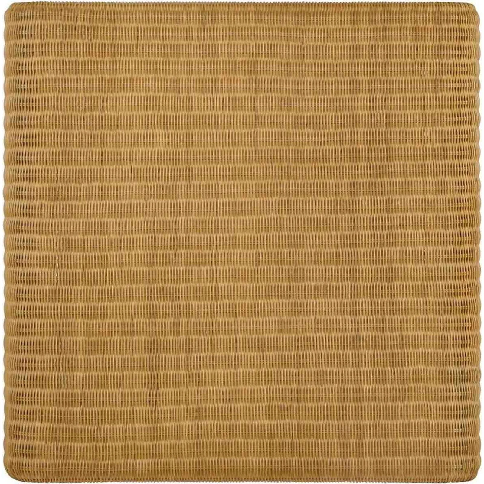 36 Inch Square Rattan Coffee Table, Waterfall Edges, Natural Textured Brown - Benzara 5 36 Inch Square Rattan Coffee Table, Waterfall Edges, Natural Textured Brown - Benzara - Image 4