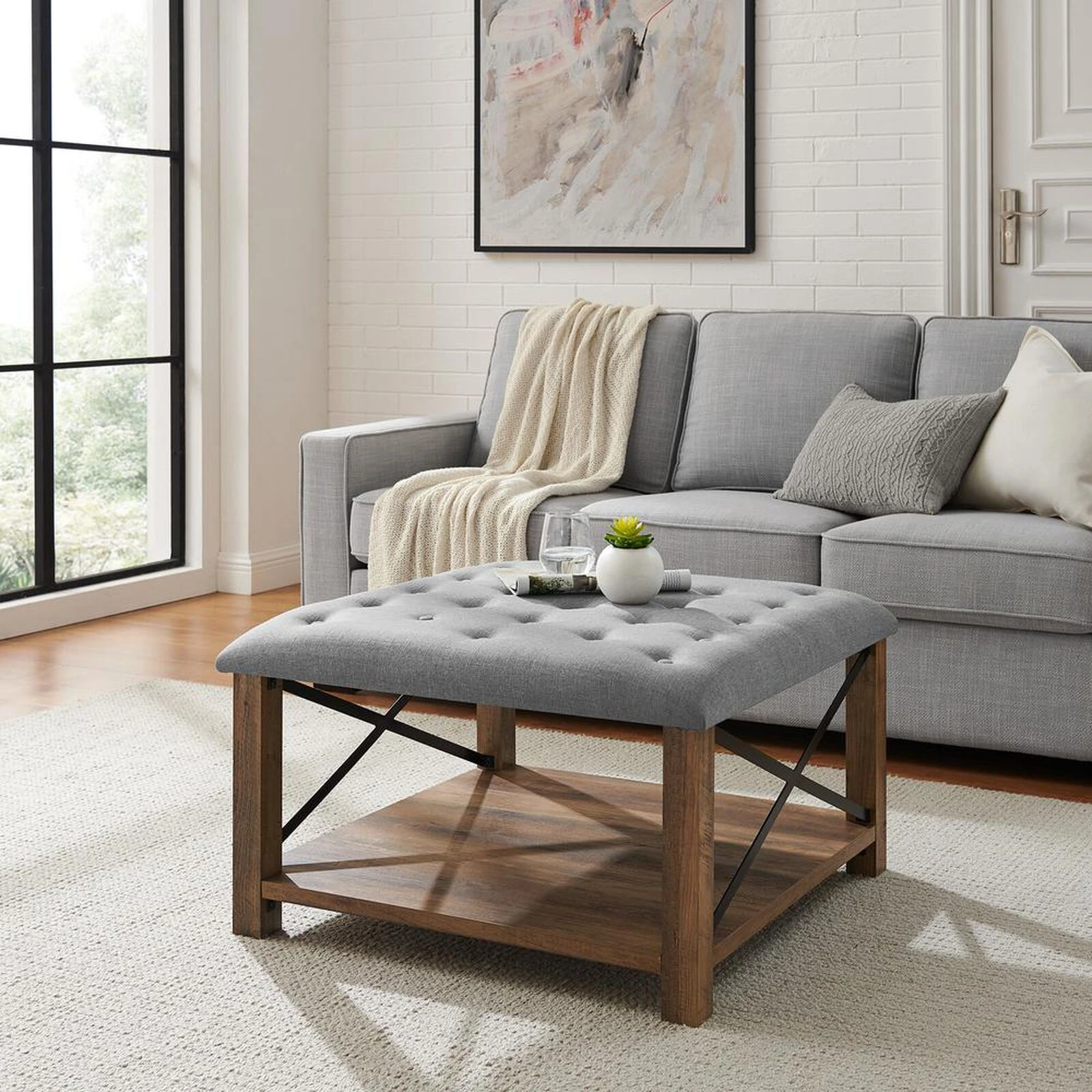 Belen Kox Farmhouse Haven Ottoman, Belen Kox 6 Belen Kox Farmhouse Haven Ottoman, Belen Kox - Image 4